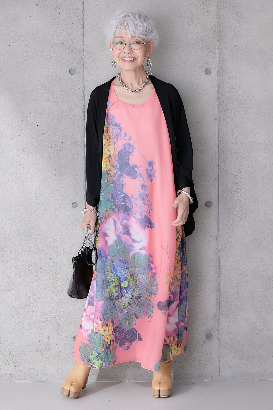 【予約】サンセットボタニカルフラワーサマードレス