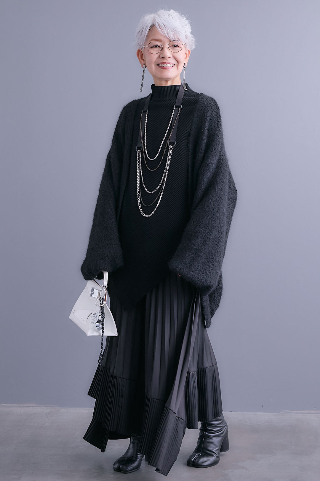 【予約】ボリュームスリーブニットカーディガン