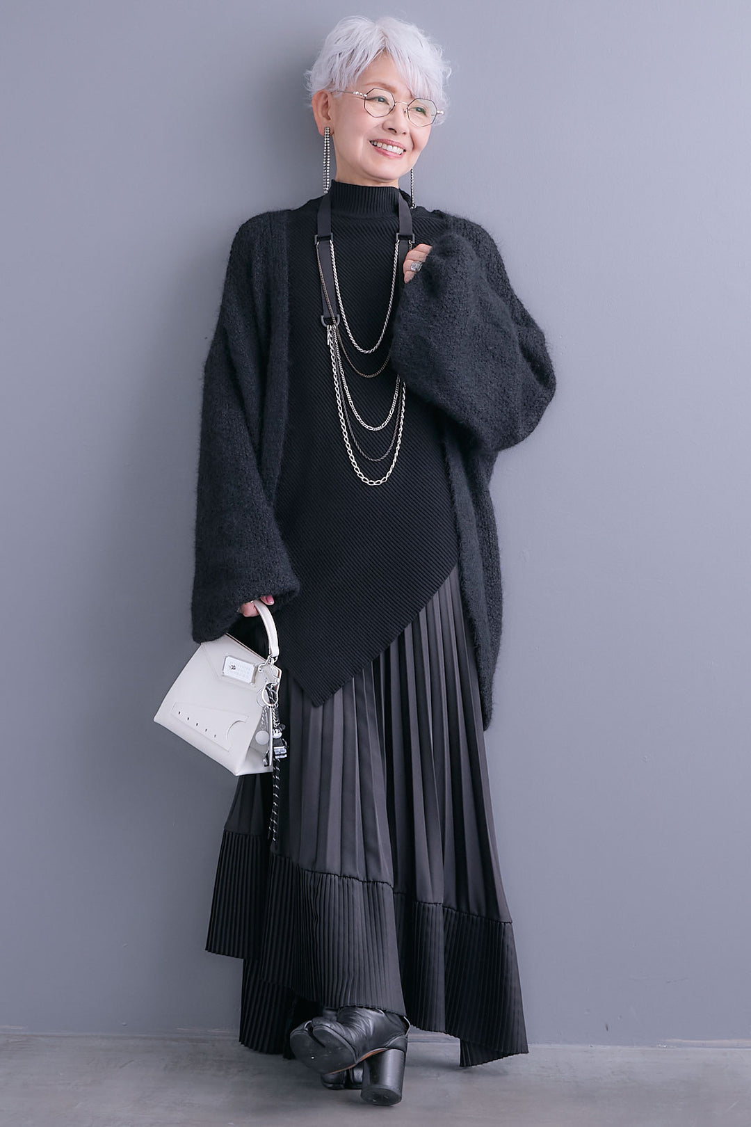 【予約】ボリュームスリーブニットカーディガン