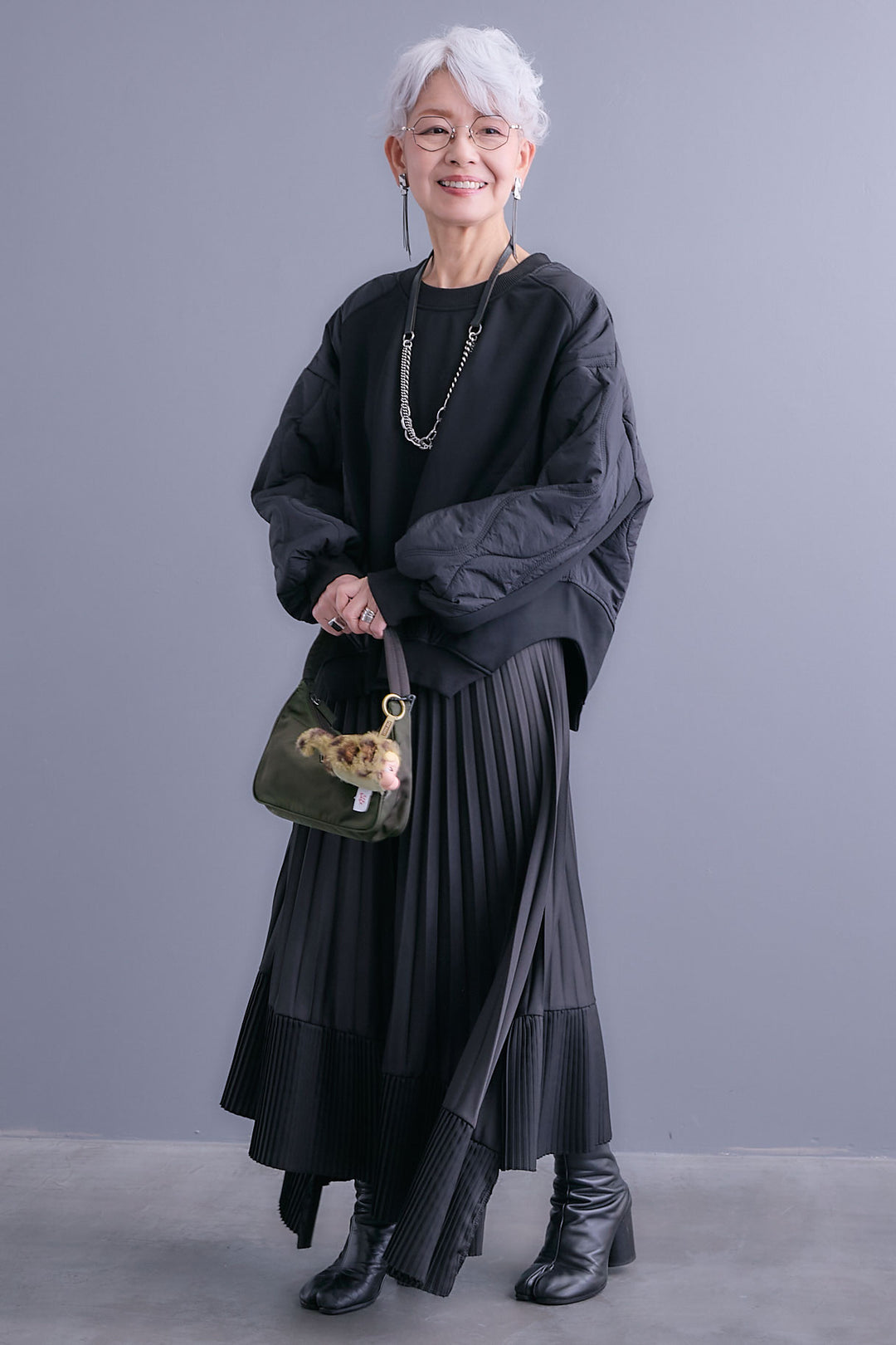 【予約】キルティングドッキングデザインプルオーバー