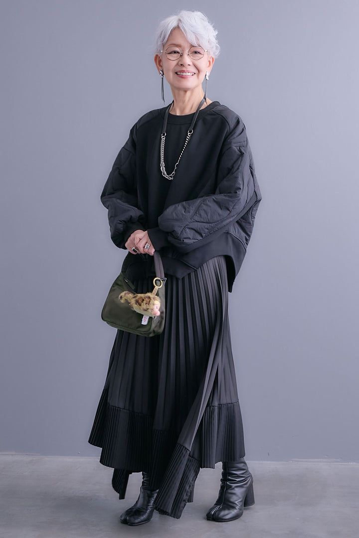 【予約】キルティングドッキングデザインプルオーバー