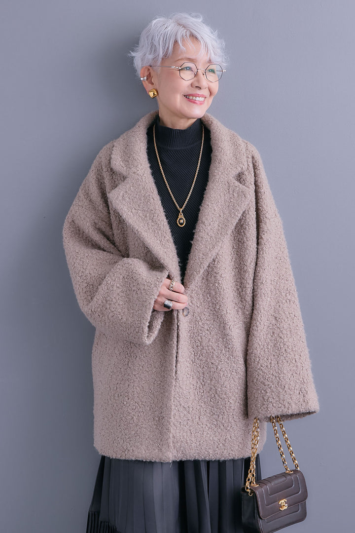 【予約】ブークレーテーラードコート