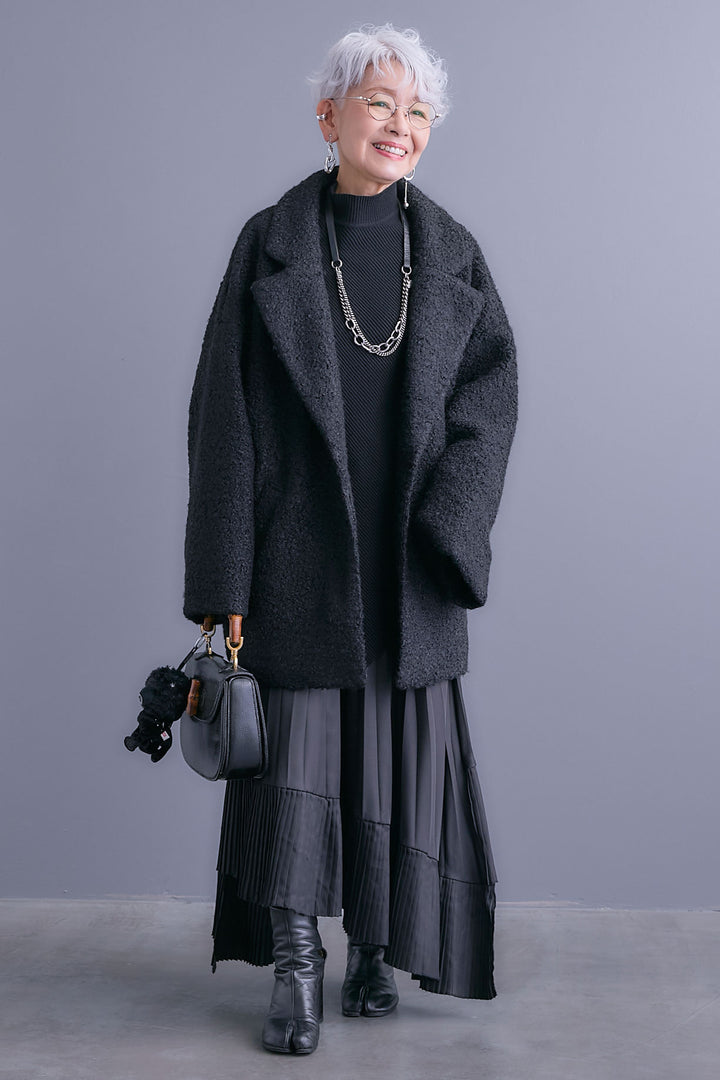 【予約】ブークレーテーラードコート