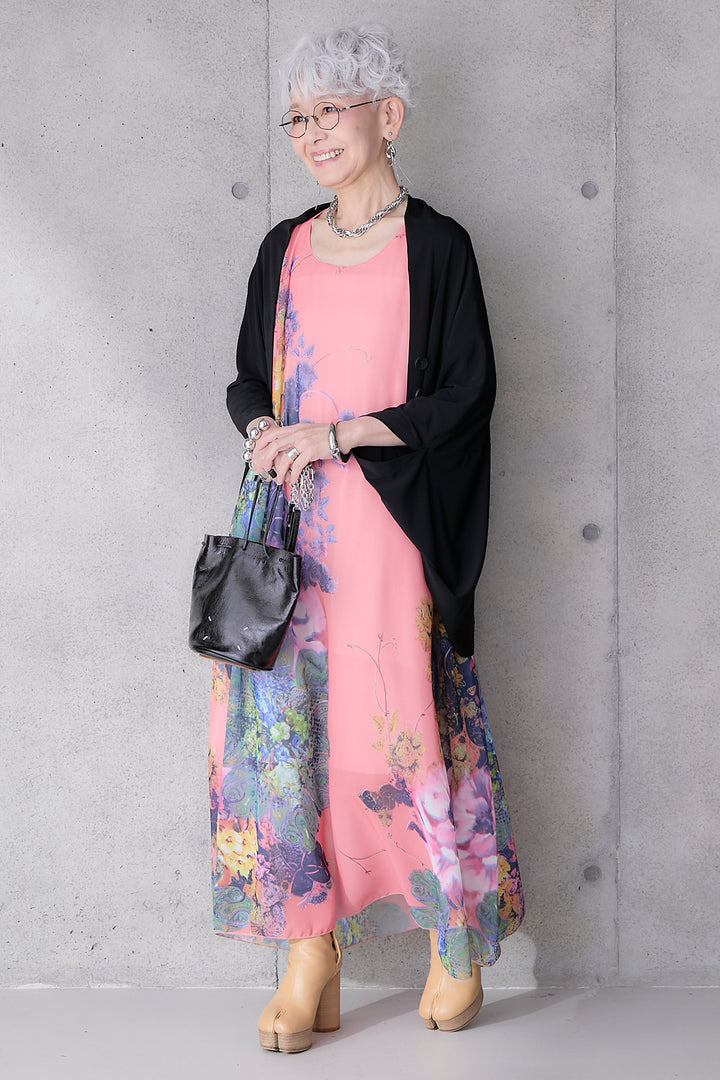 【予約】サンセットボタニカルフラワーサマードレス