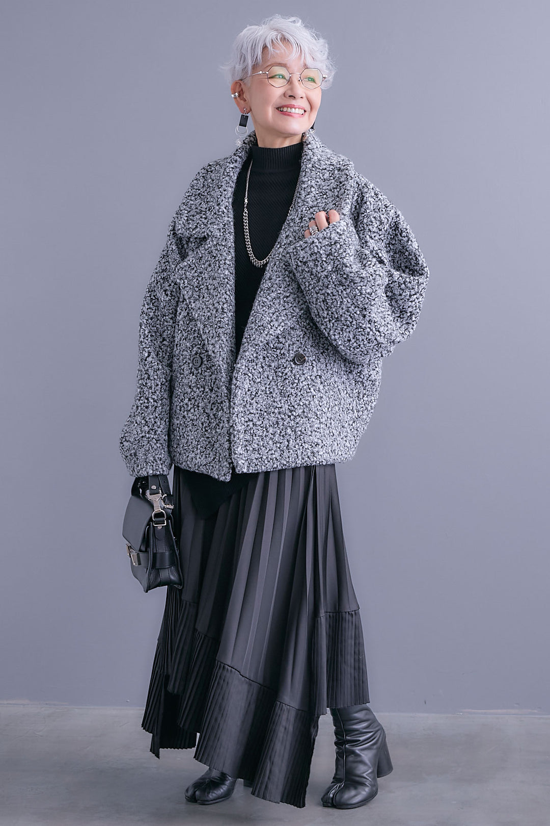 【予約】ブークレーオーバーミディコート