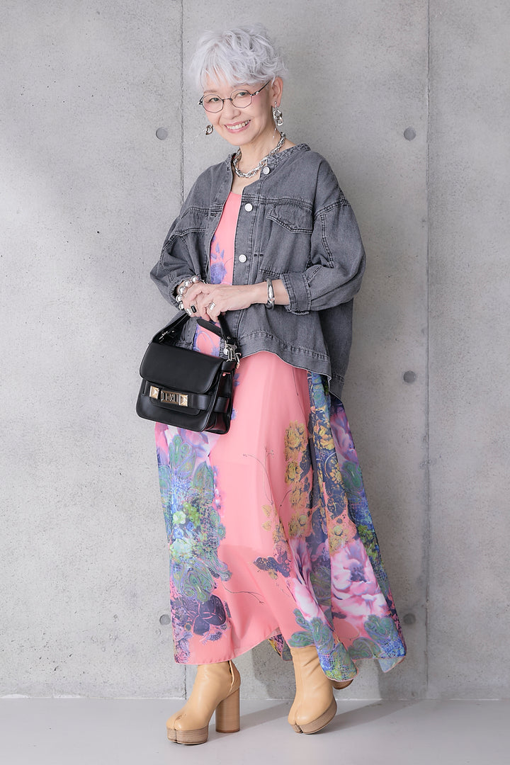 【予約】サンセットボタニカルフラワーサマードレス