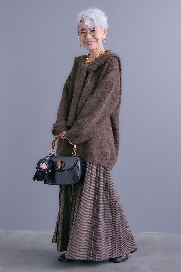 【予約】カーデケープVネックニット