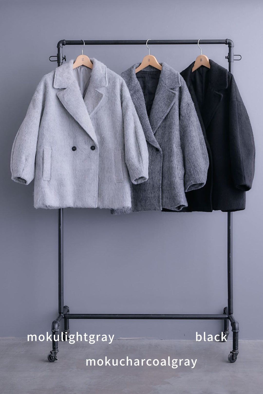 【予約】ワイドラペルコクーンスリーブシャギーコート