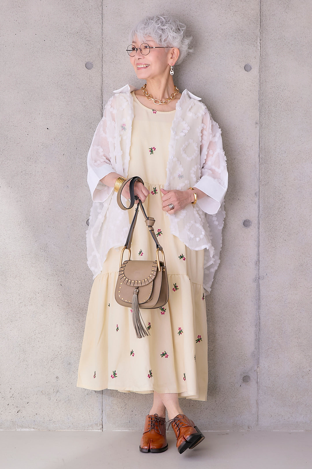 【予約】プチフローラルエンブロイダリーワンピース