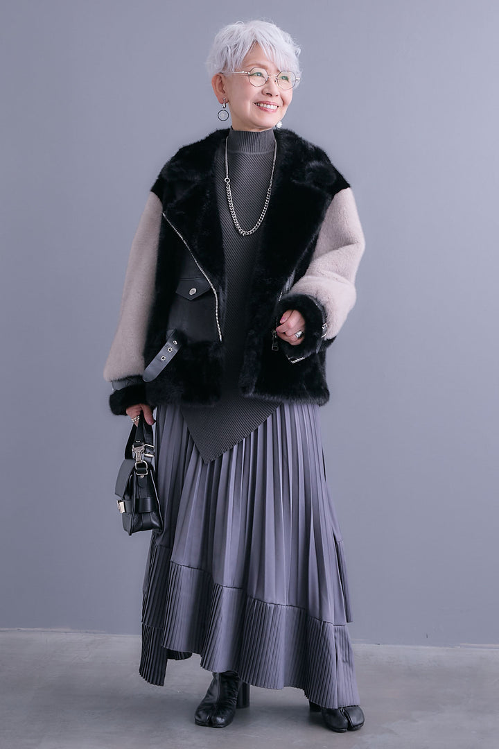 【予約】ライダースドッキングエコファージャケット