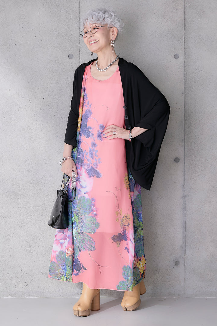 【予約】サンセットボタニカルフラワーサマードレス