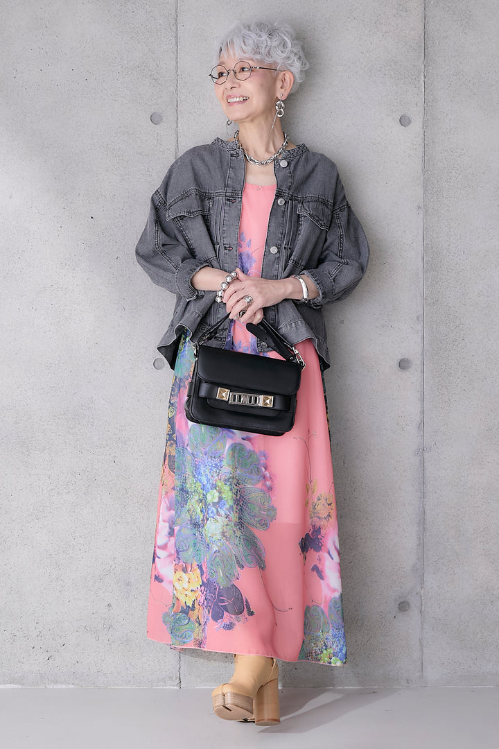 【予約】サンセットボタニカルフラワーサマードレス