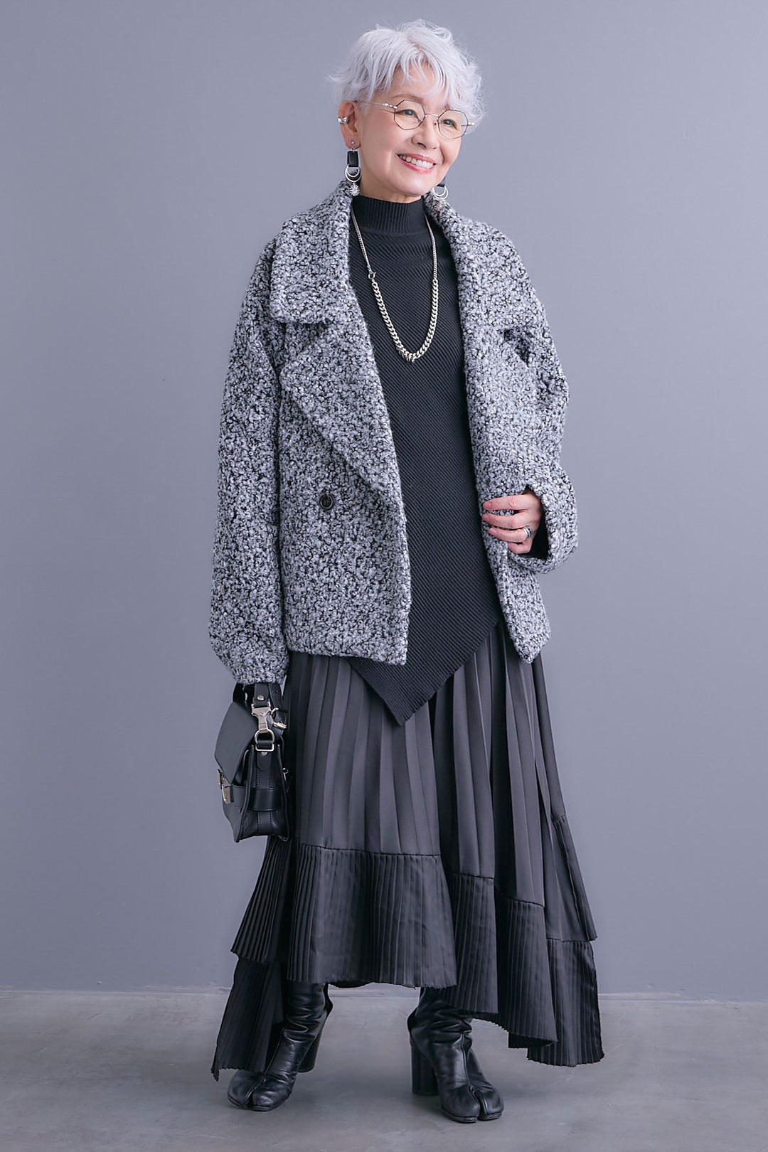 【予約】ブークレーオーバーミディコート