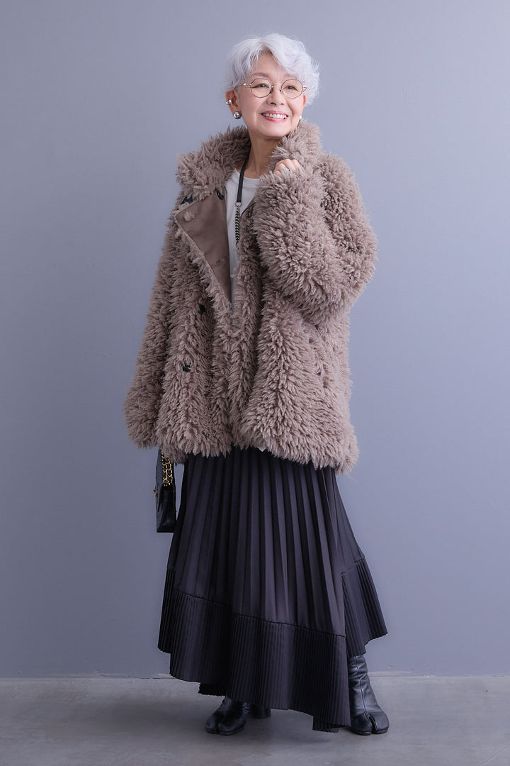 【予約】プードルボア2WAYカラーコート