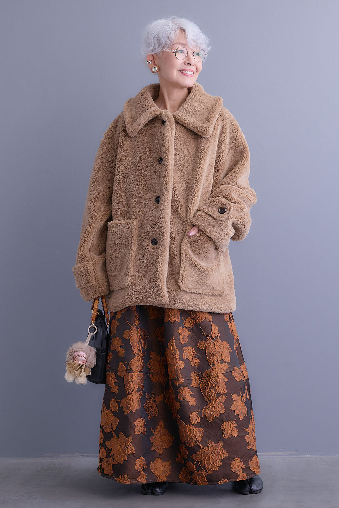 【予約】テディボアフラットカラーコート