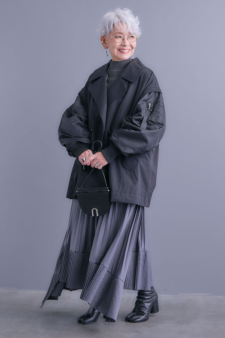 【予約】シャーリングMA-1オーバートレンチ【2WAY】