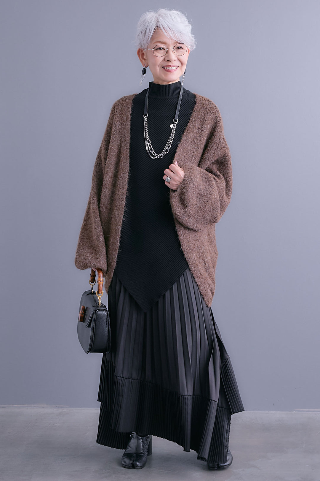 【予約】ボリュームスリーブニットカーディガン