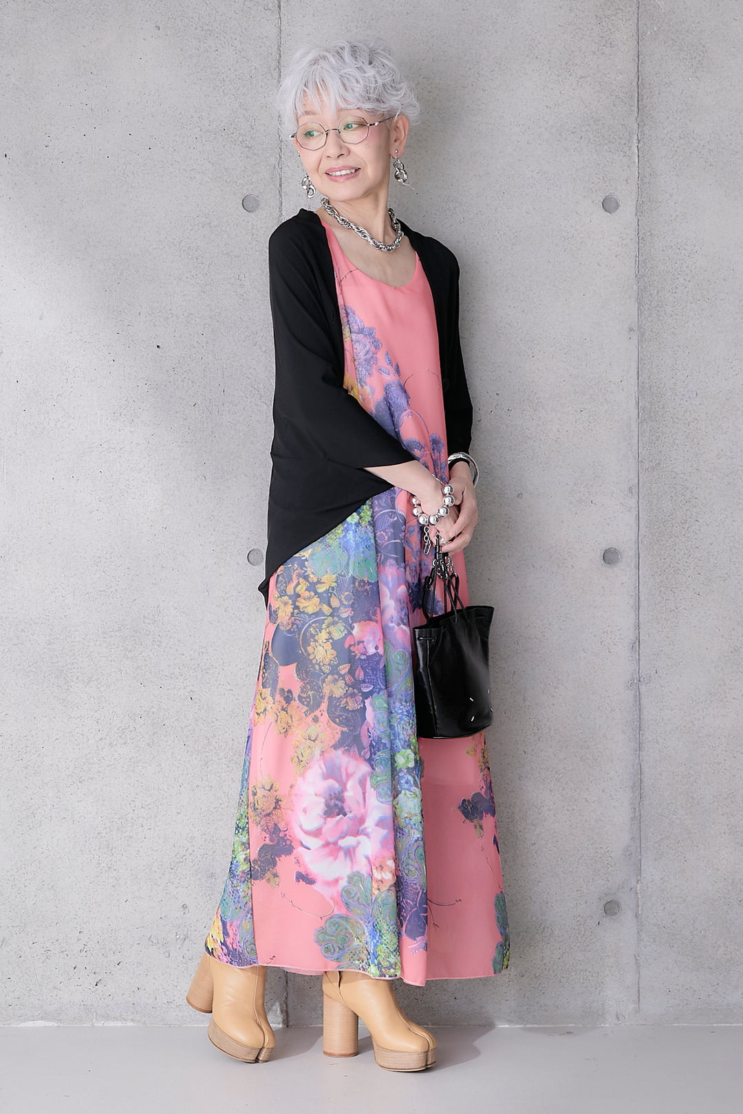 【予約】サンセットボタニカルフラワーサマードレス