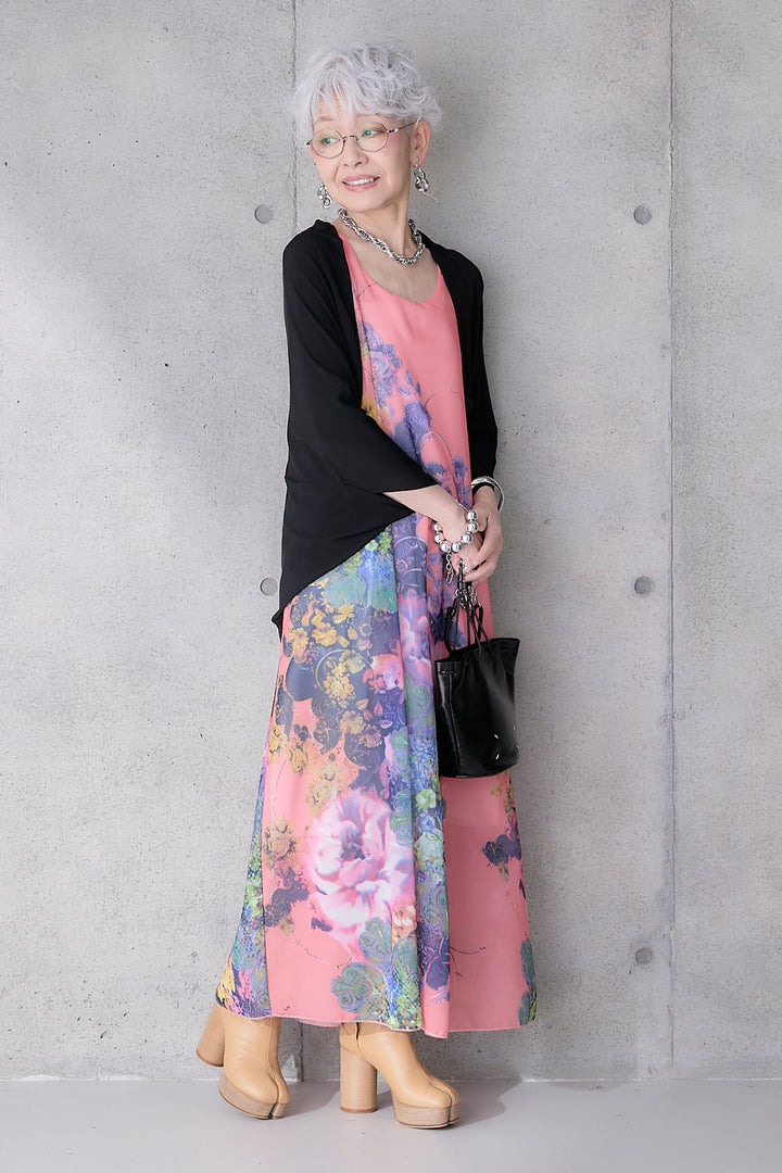 【予約】サンセットボタニカルフラワーサマードレス