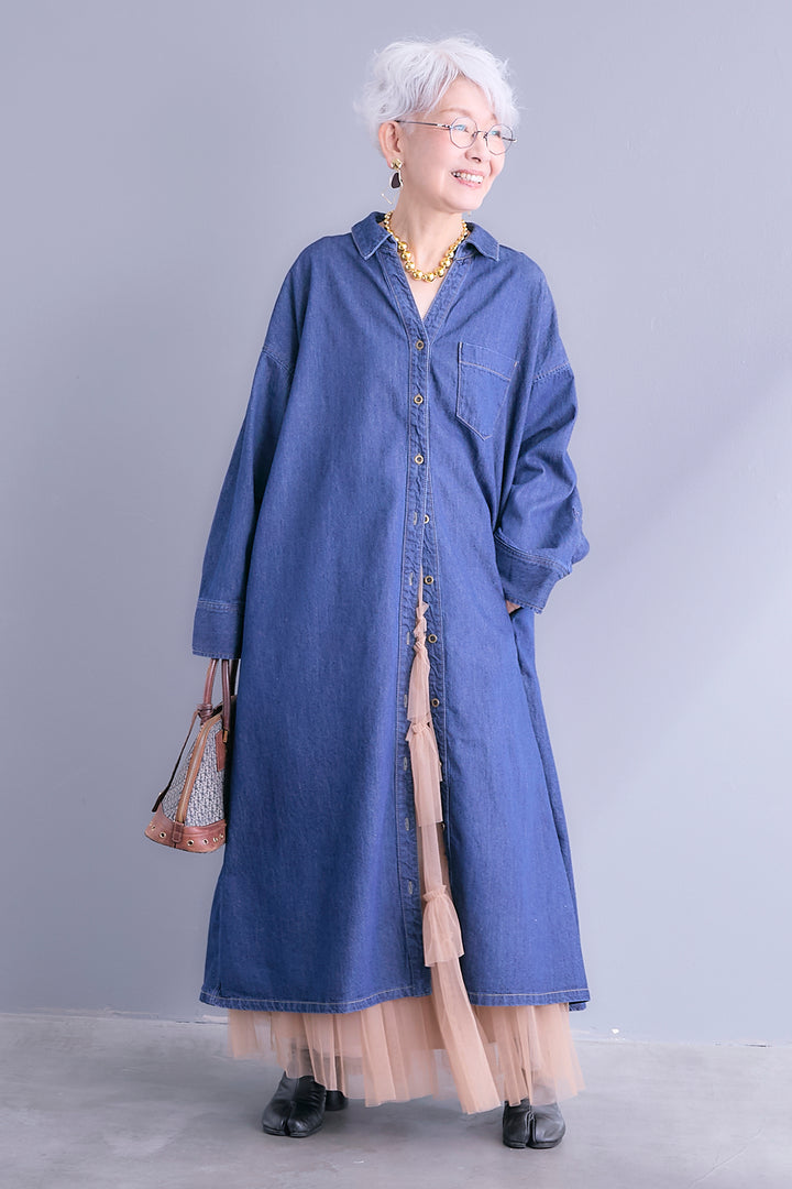 【即納】タッセルチュールティアードスカート