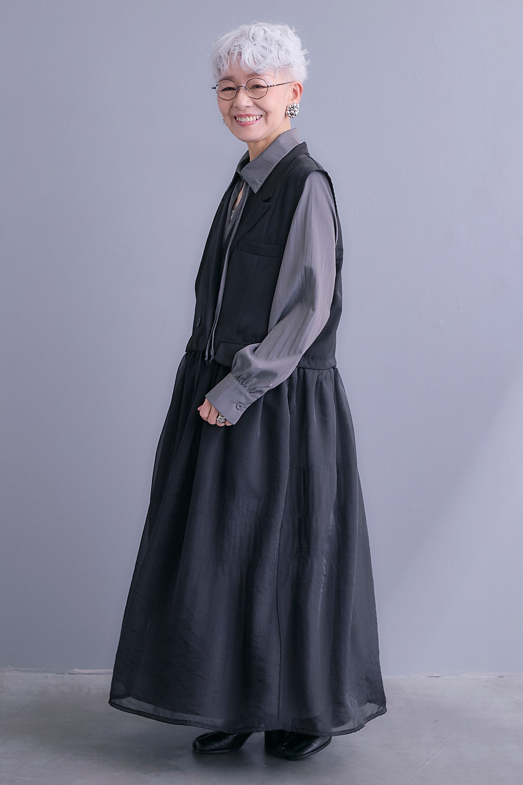 【予約】シアーオーガンジージャケットベスト