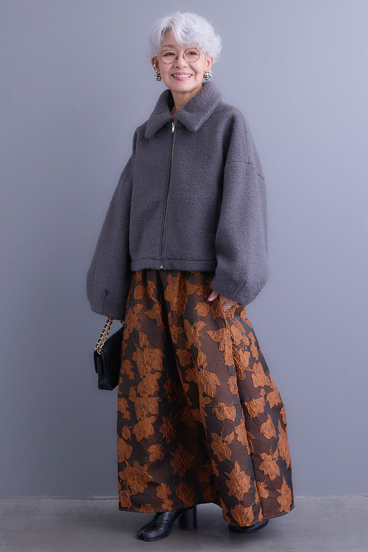 【予約】シープボアボリュームスリーブジャケット