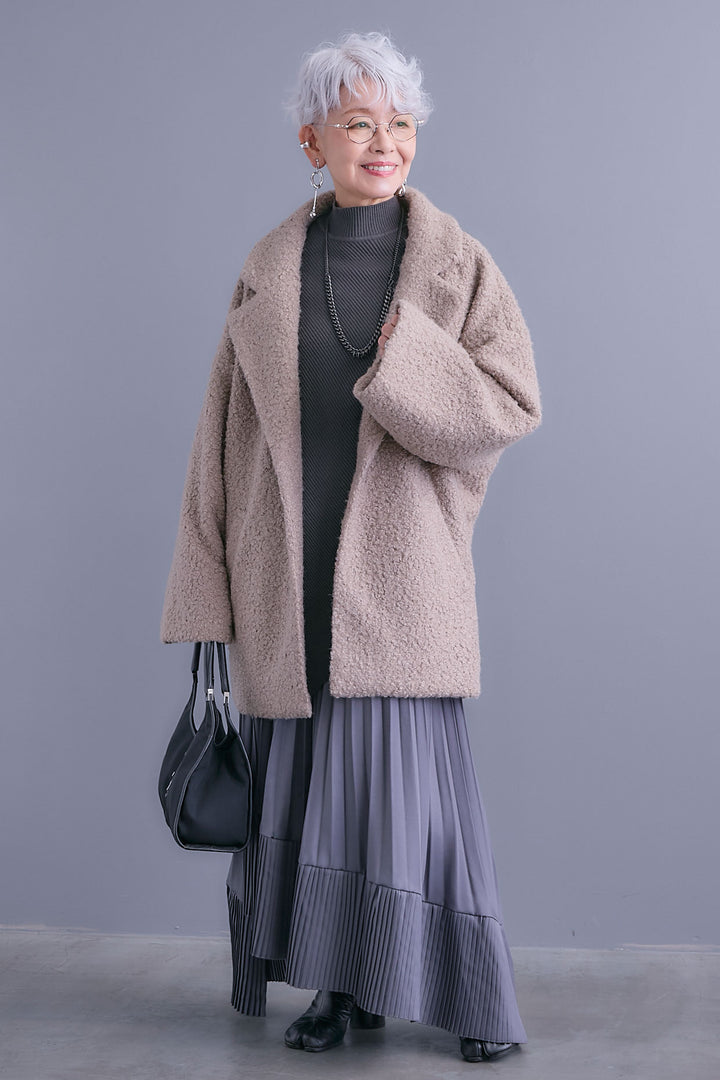 【予約】ブークレーテーラードコート