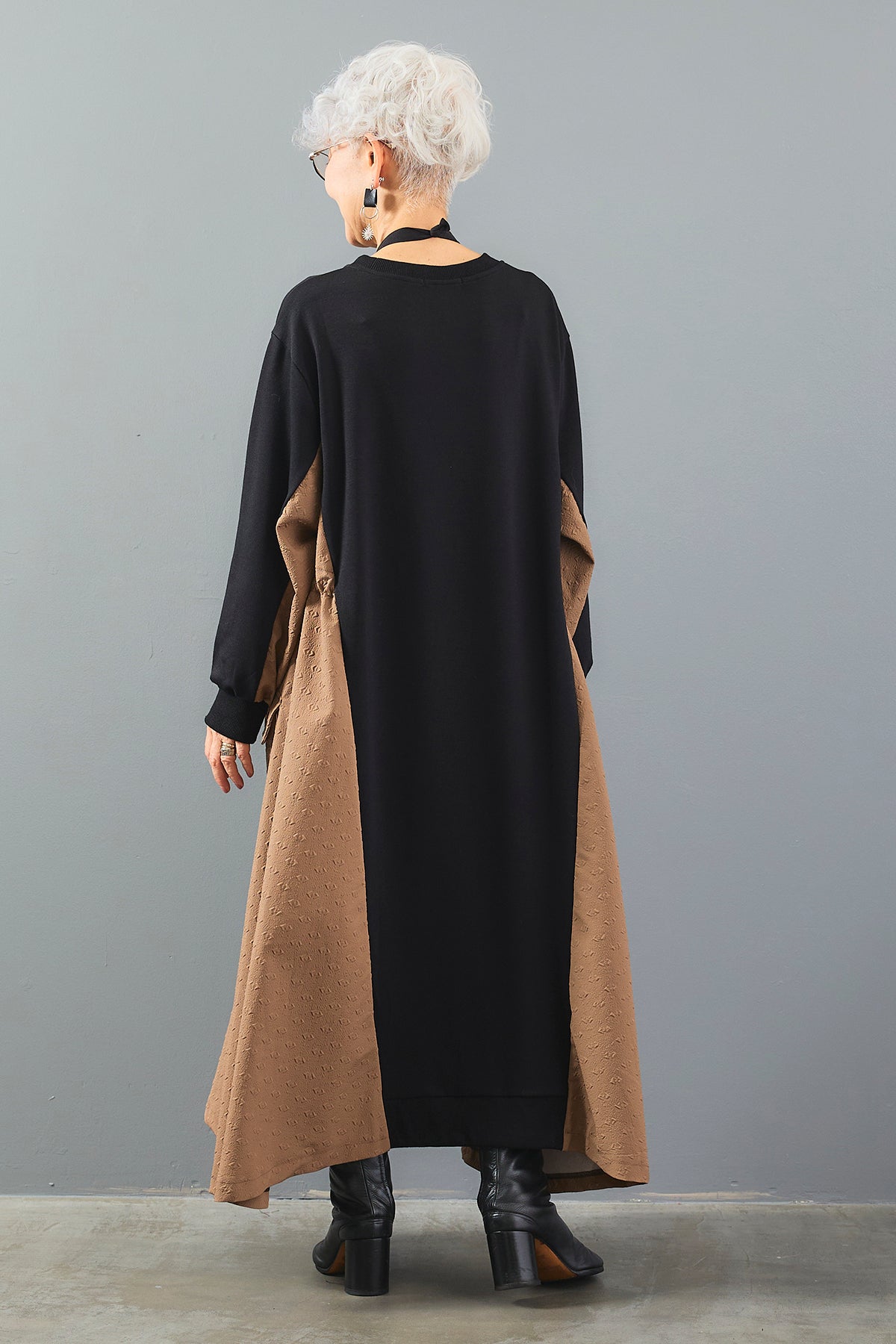 予約】サイドロングジャガードコンビワンピース – AIJAN