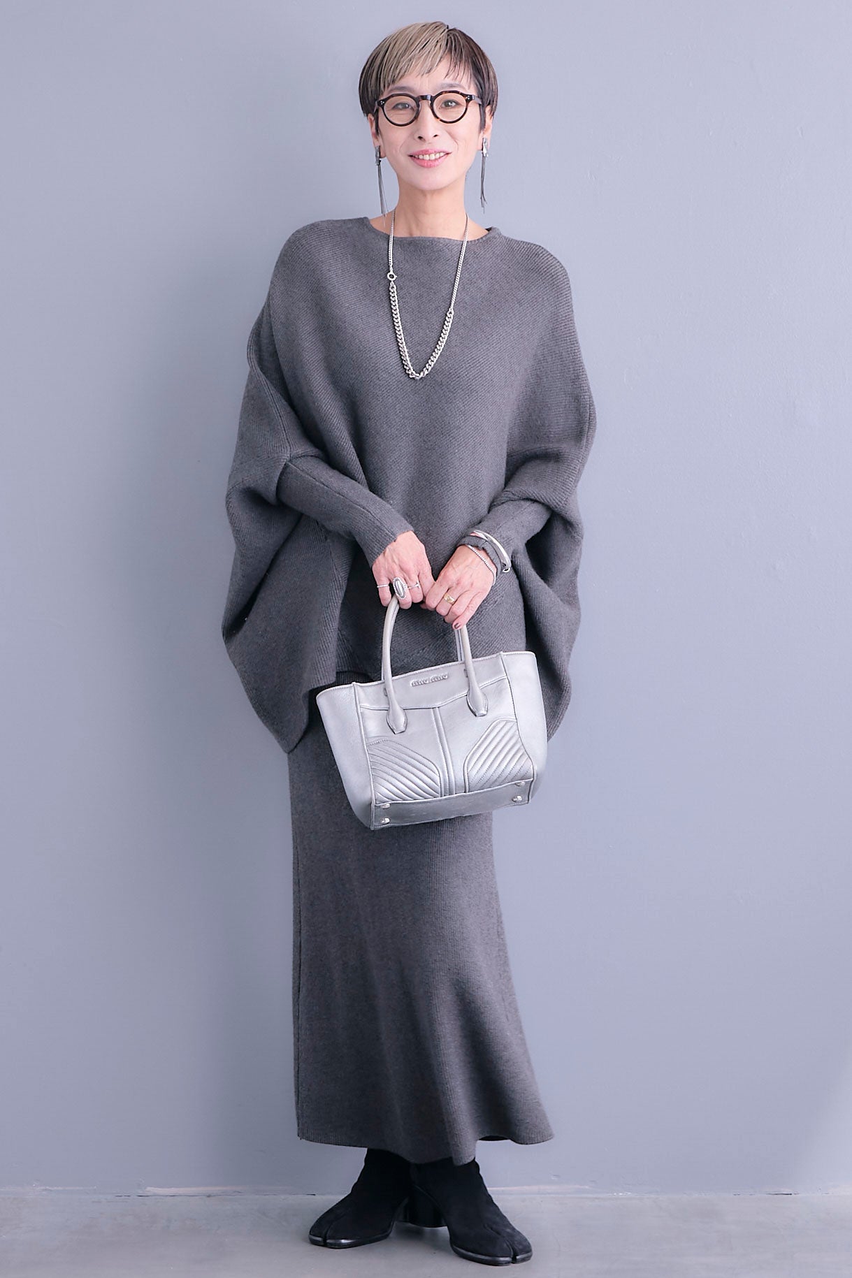 予約】ウール混ドルマンニット&スカート【セットアップ】 – AIJAN