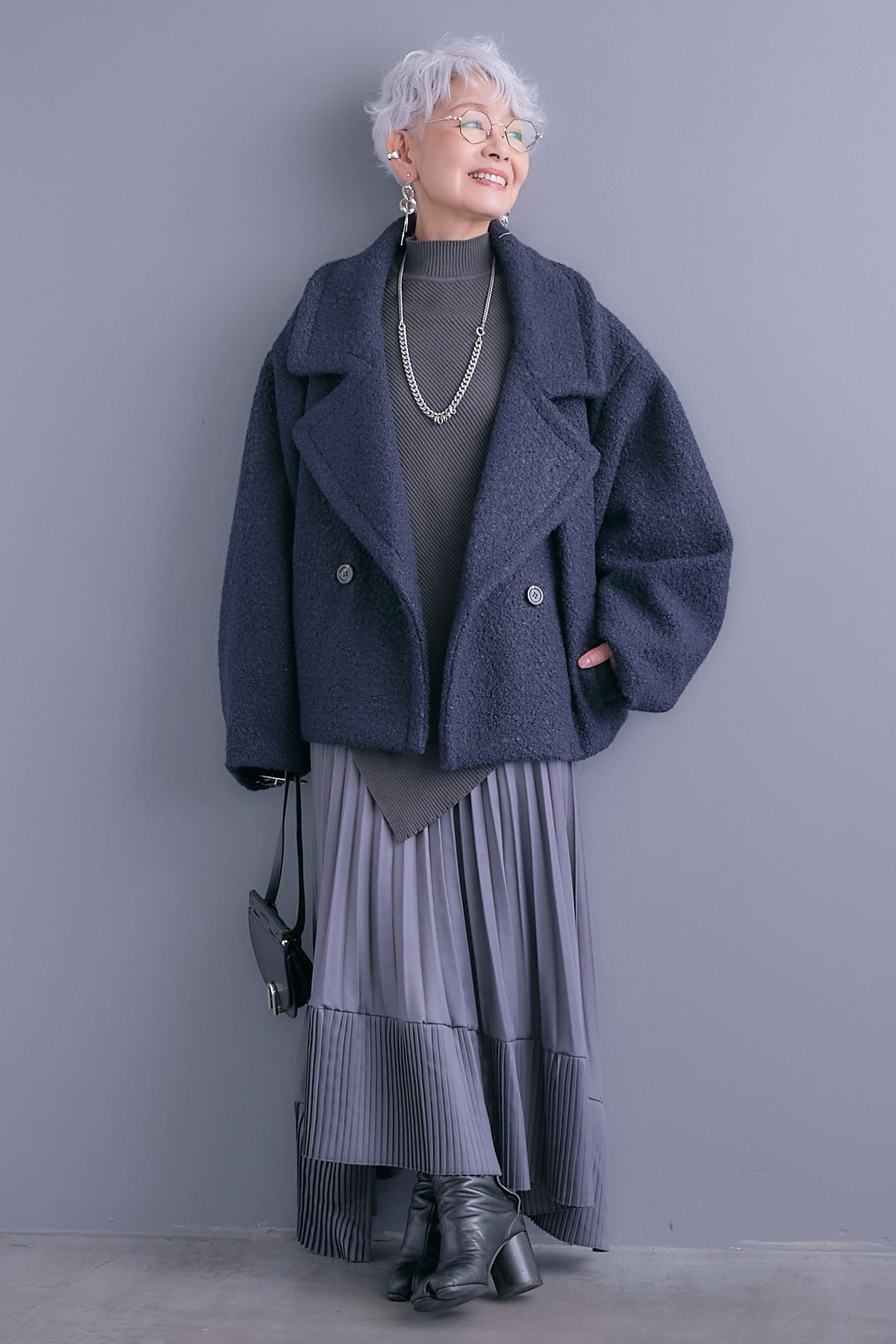 【予約】ブークレーオーバーミディコート