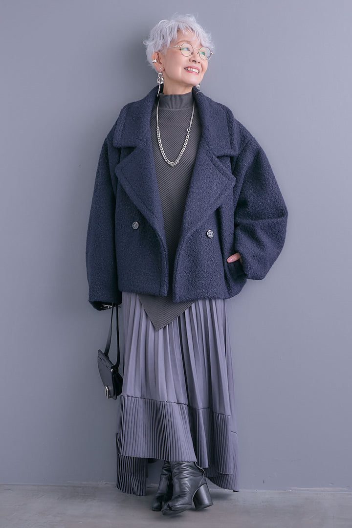 【予約】ブークレーオーバーミディコート