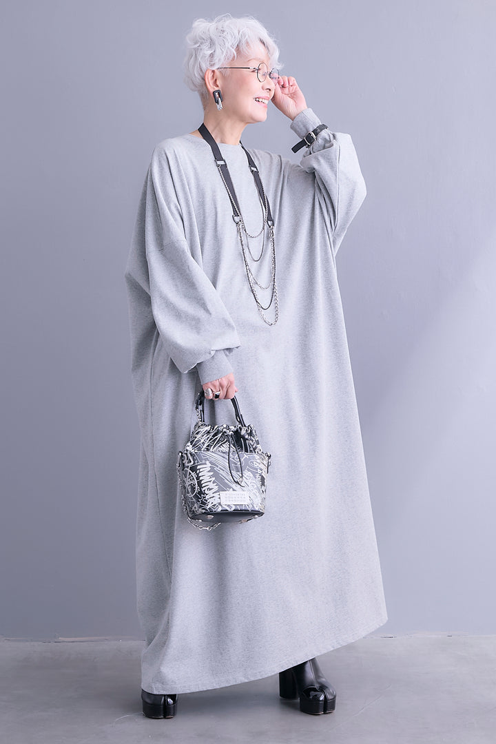 【予約】コットンワイドルーズワンピース