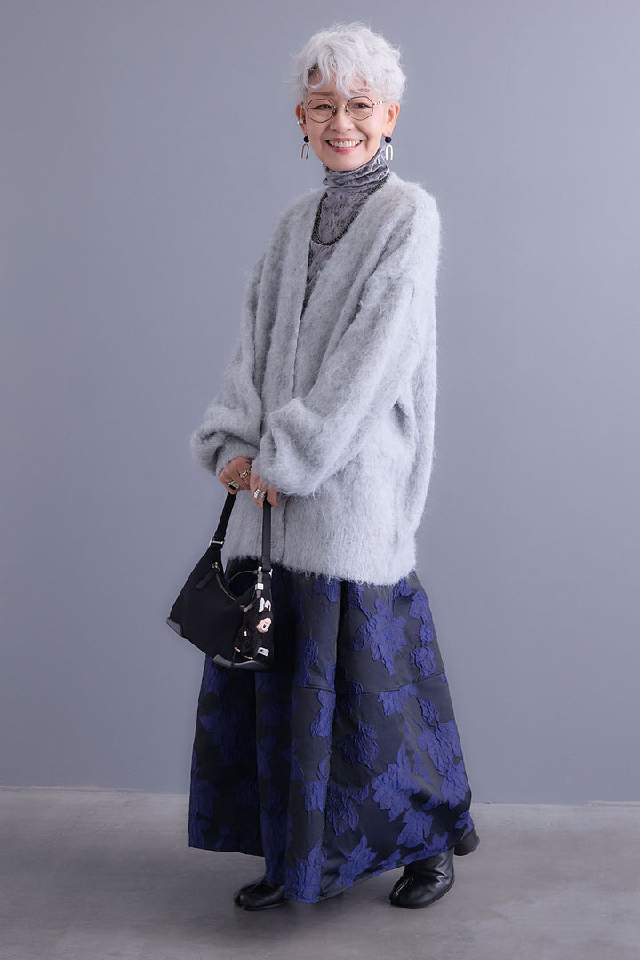 【予約】クラッシュベロアハイネックシアートップス