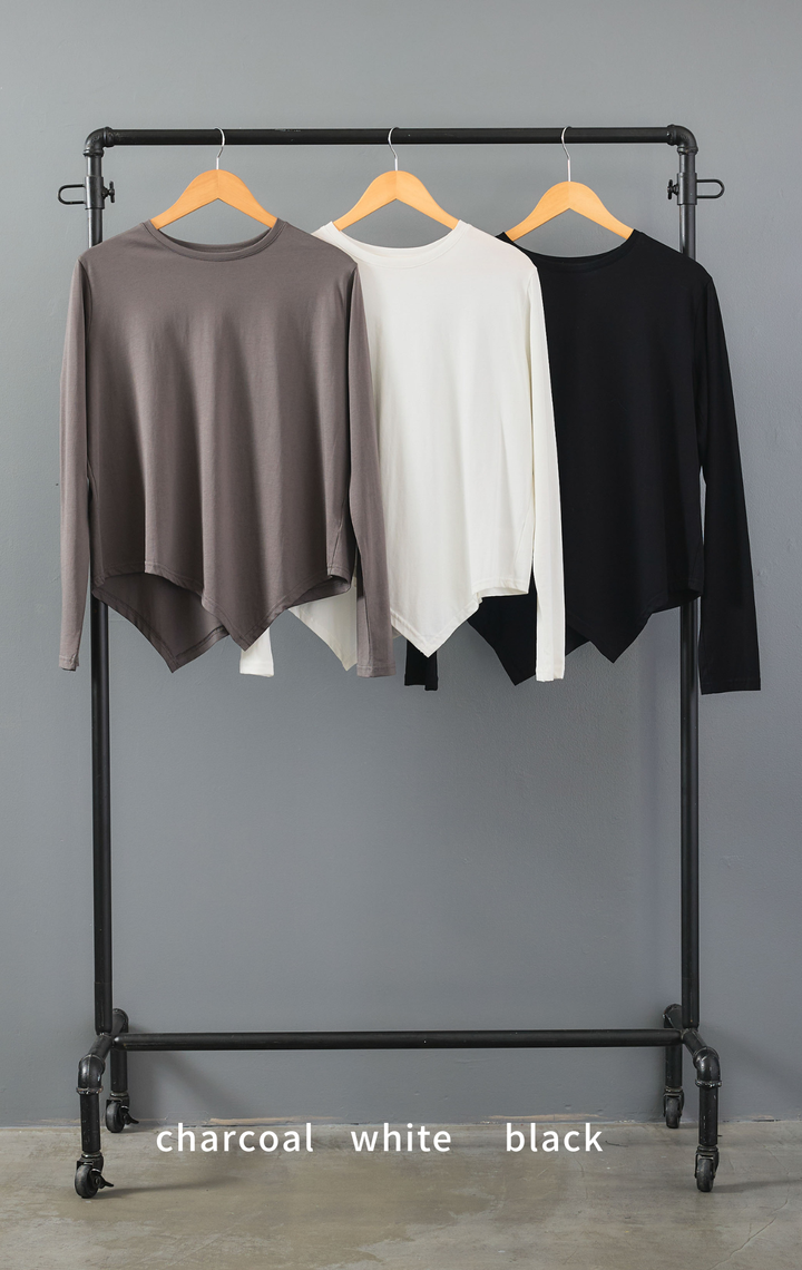 【SET】コーデュロイカラー10ozデニムジャケット+アシンメトリーロンT+ボックスプリーツロングスカート(3set)