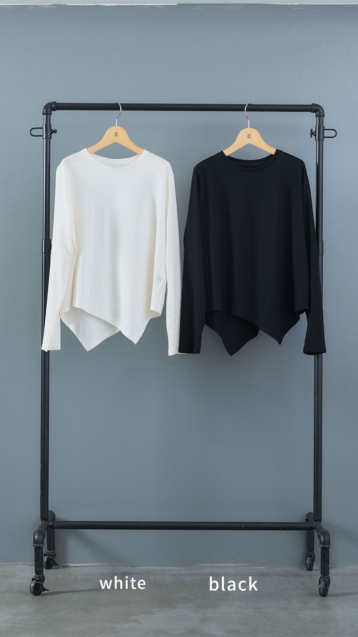 【SET】アシンメトリーロンT+ワッシャートレンチライクライトコート+レザーライクプリーツスカート(3set)