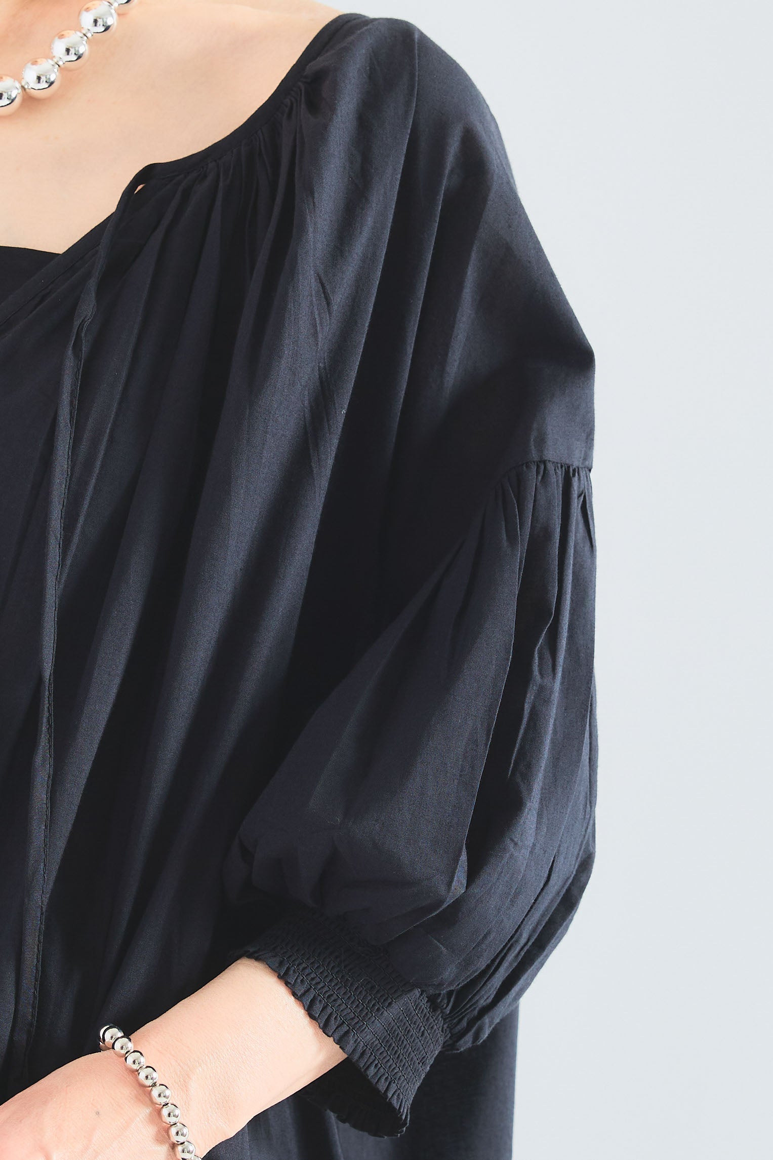 【Anera】LINKABLE ボーダーギャザーワンピース サイドギャザーワンピース – plusotoha