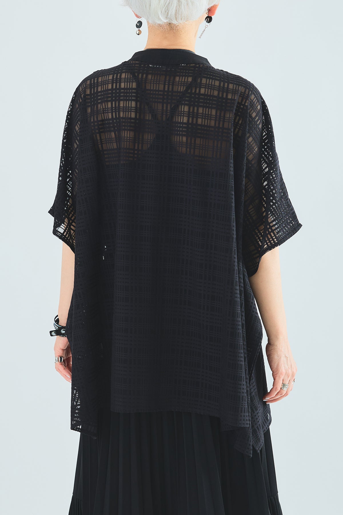あやか☆新品チェックレースブラウス NOELA｜配色チェックレースブラウス | Rakuten Fashion(楽天