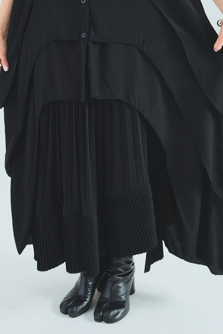 【予約】ティアードバックロングシャツ