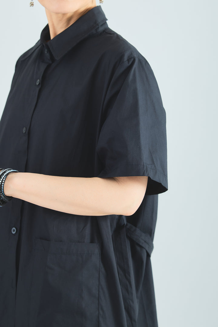 【予約】メッシュドッキングロングシャツ