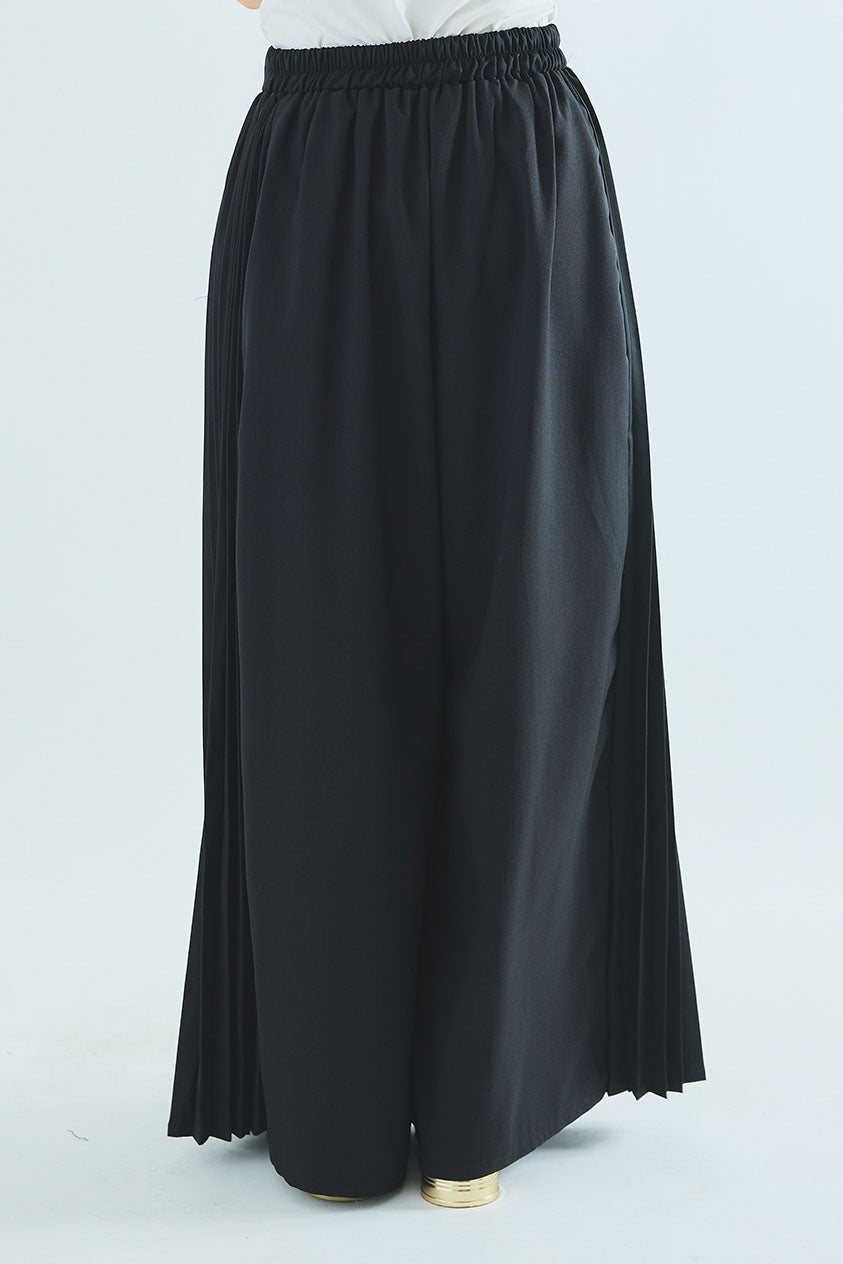 【SET】チュールドッキングブルゾン+サイドプリーツワイドパンツ(2set)