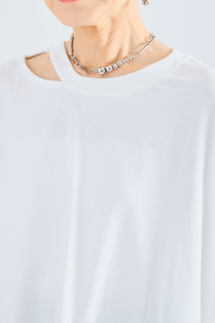 【予約】ネックスリットオーバーT