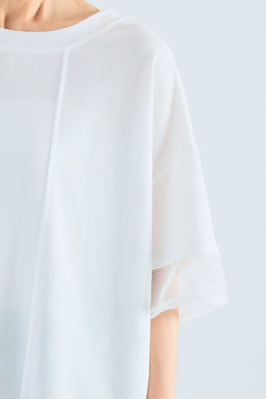 【予約】メッシュドッキングアシンメトリーT