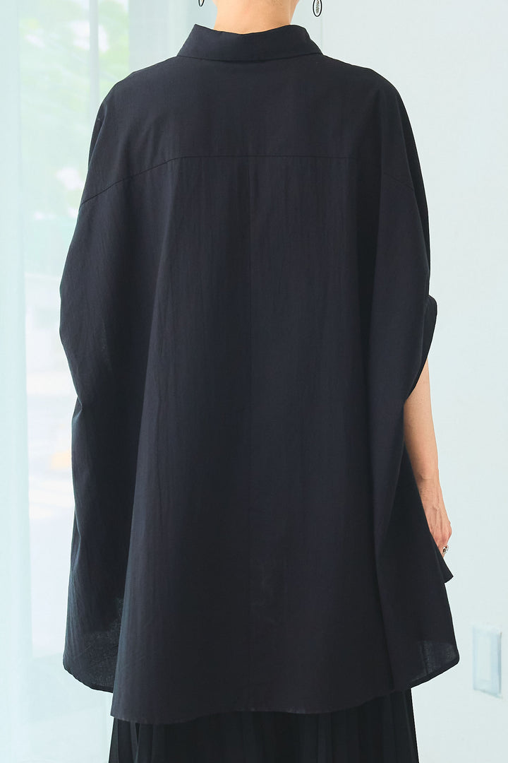 【予約】ドロップスリーブバックロングオーバーシャツ