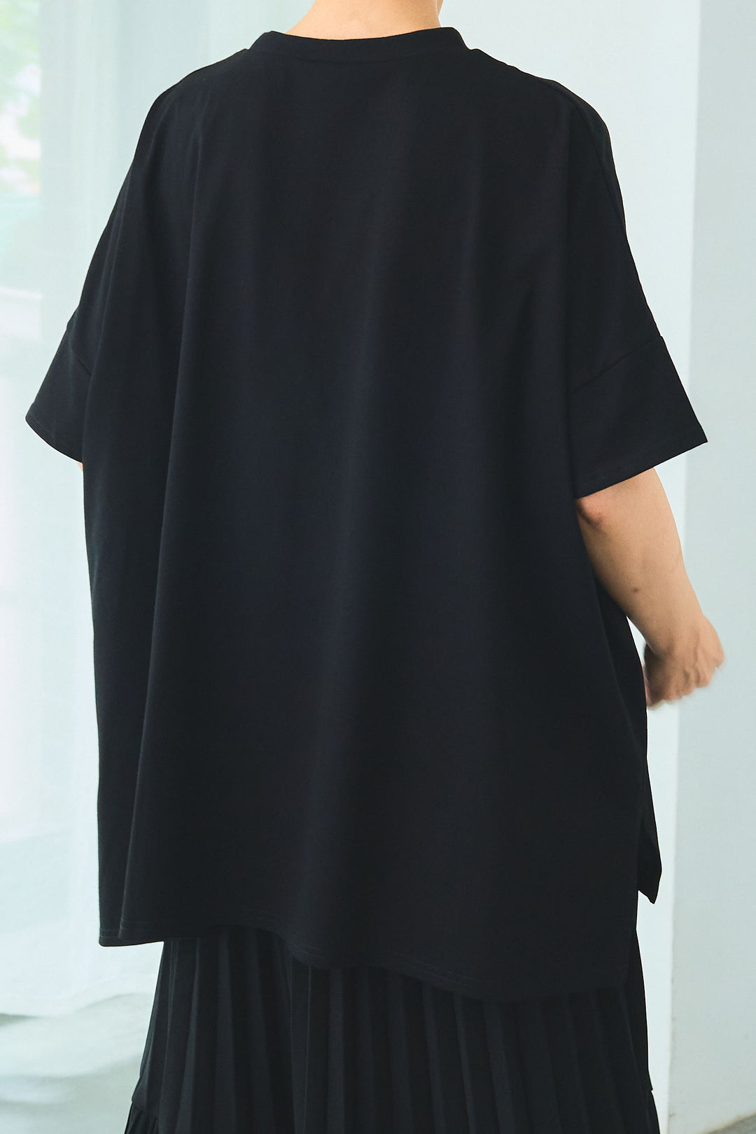 【SET】PATHWAYPhotoオーバースリットT+ドットチュールフレアスカート(2set)