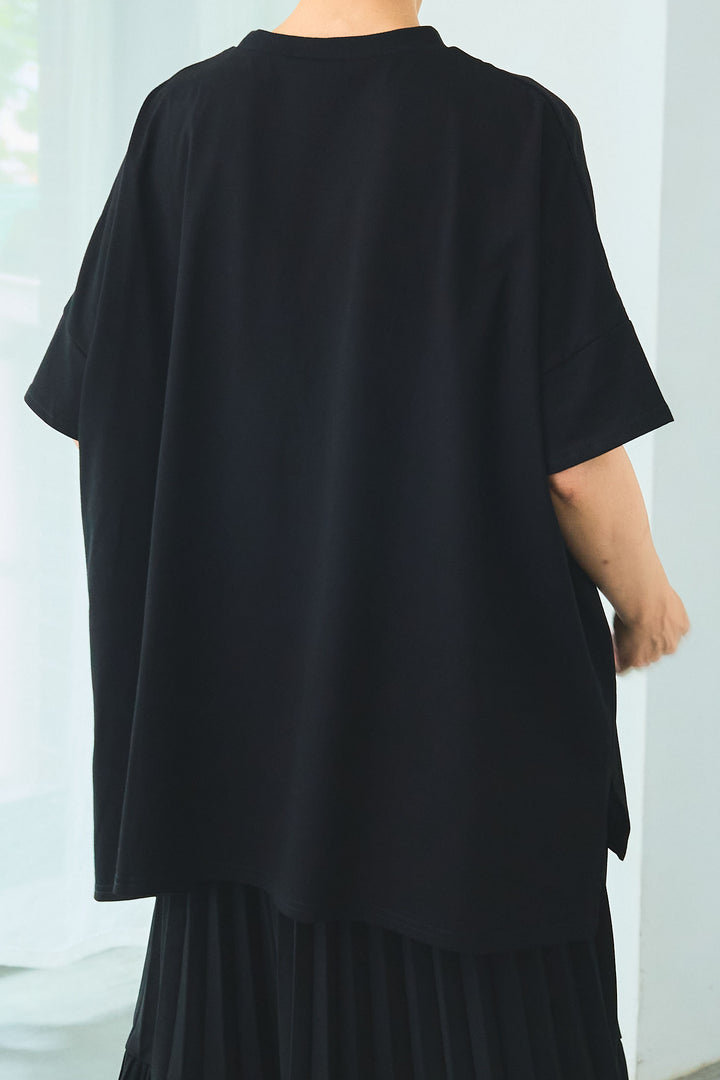 【SET】PATHWAYPhotoオーバースリットT+ドットチュールフレアスカート(2set)