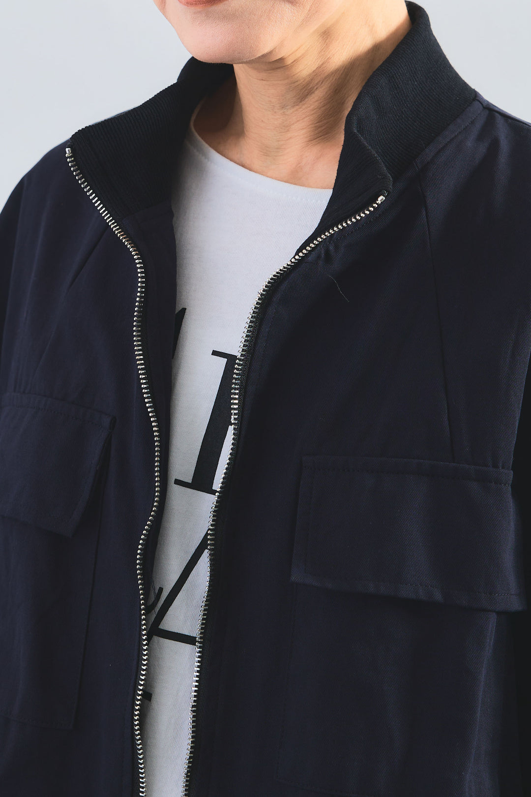 【SET】バックロングドルマンブルゾン+アシンメトリープリーツスカート(2set)