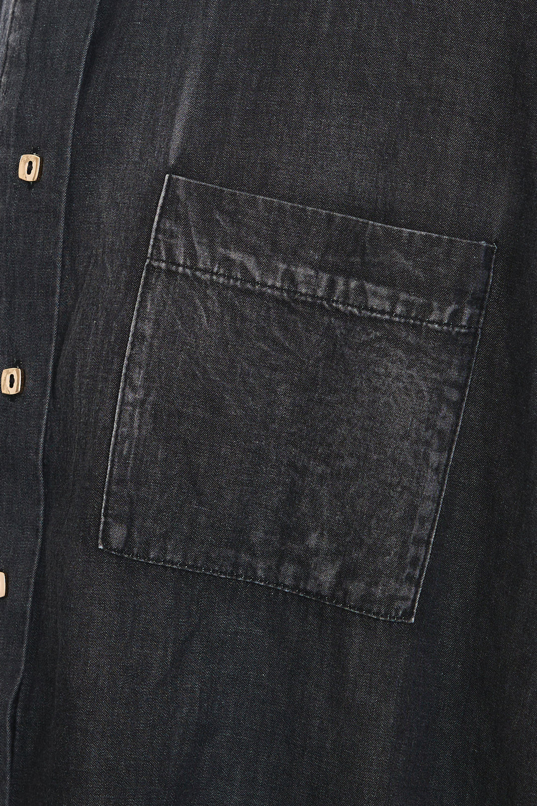 【SET】ヴィンテージアシンメトリーデニムシャツ+テディボアミディコート+デニムドッキングプリーツスカート(3set)