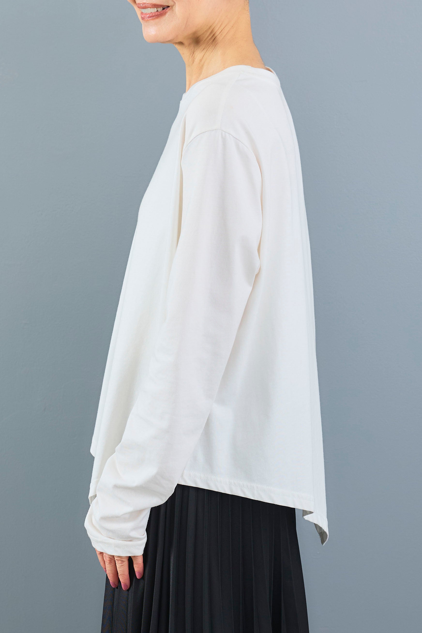 定価22000円◆新品タグ付き◆ヤマダヤ◆ノーカラーボリュームスリーブジャケット SET】アシンメトリーロンT+ボリュームスリーブノーカラーデニム