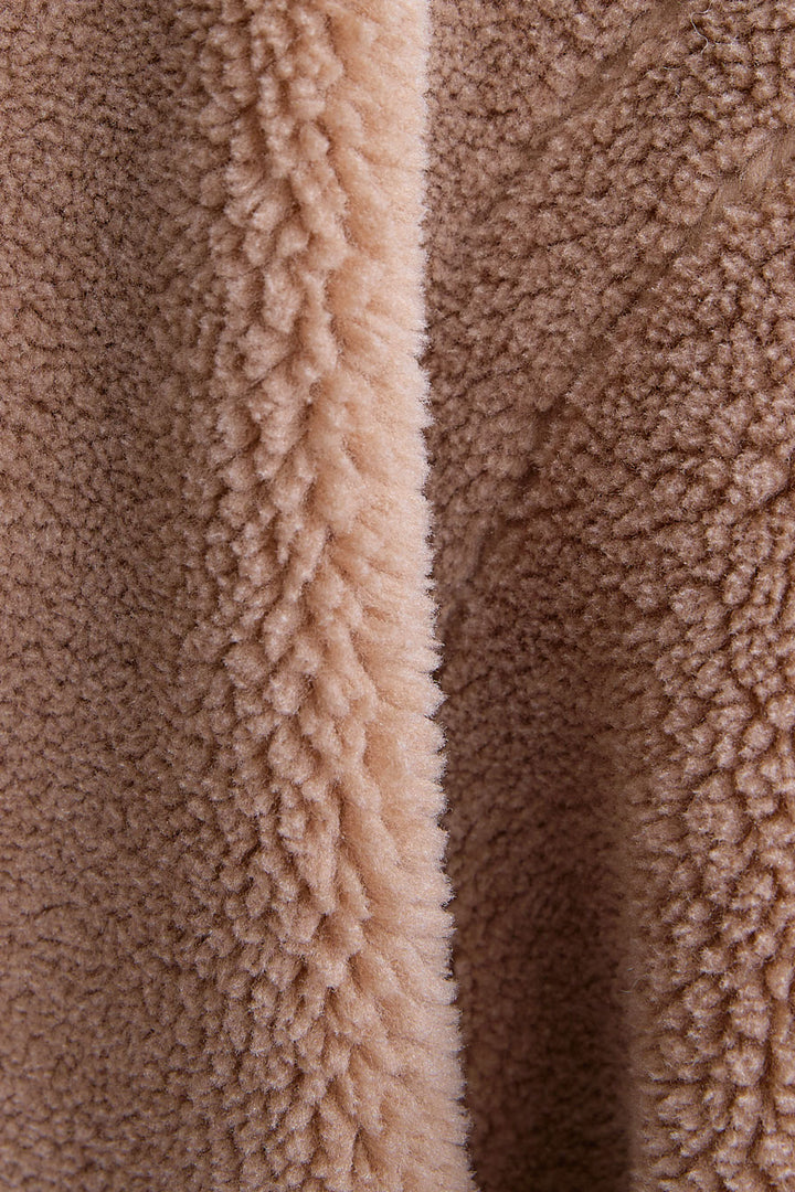 【SET】テディボアフラットカラーコート+ジャガードフラワースカート(2set)