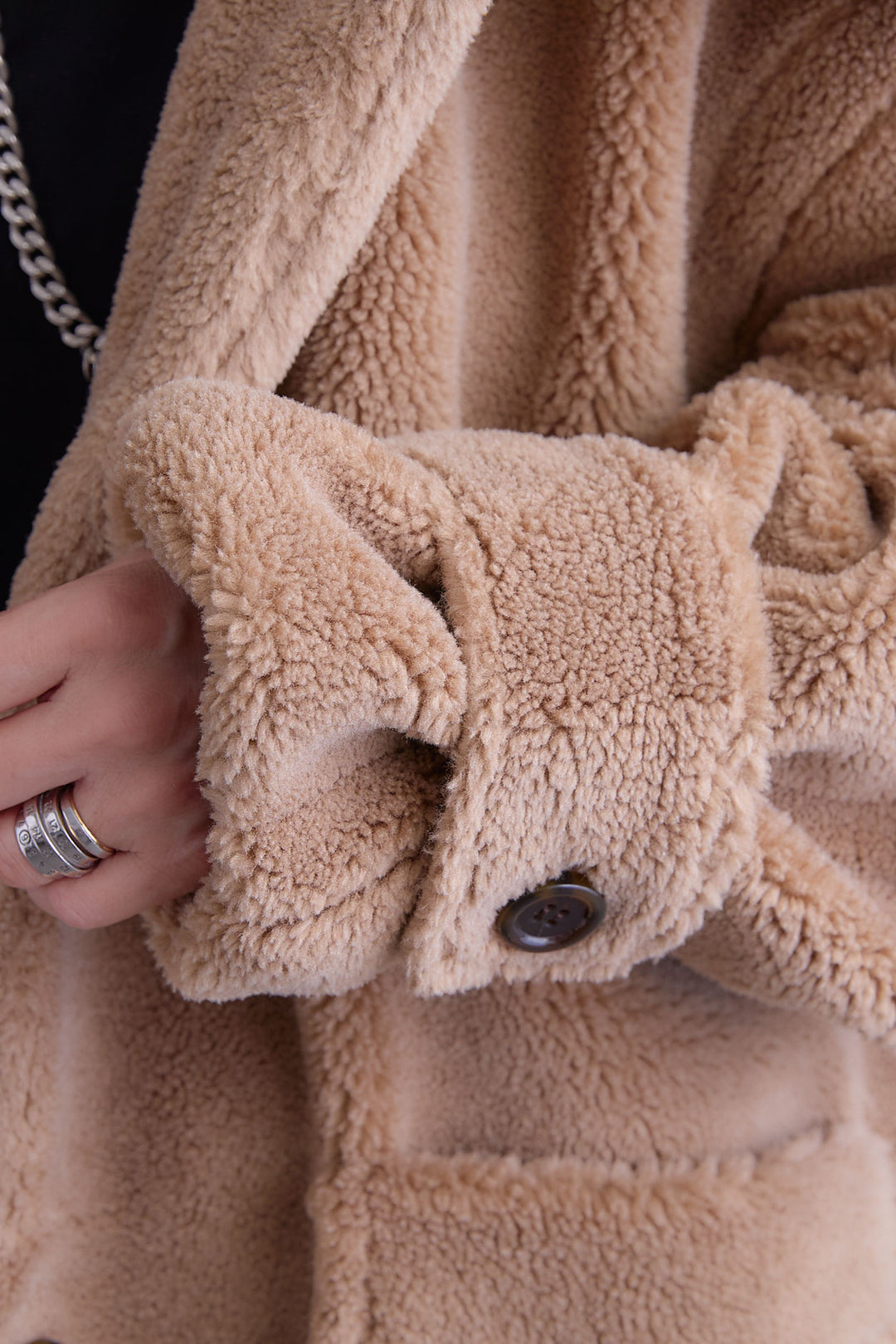 【予約】テディボアフラットカラーコート